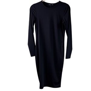 Zara Black Stretch Dress Size M Bodycon Fitted NWT LBD